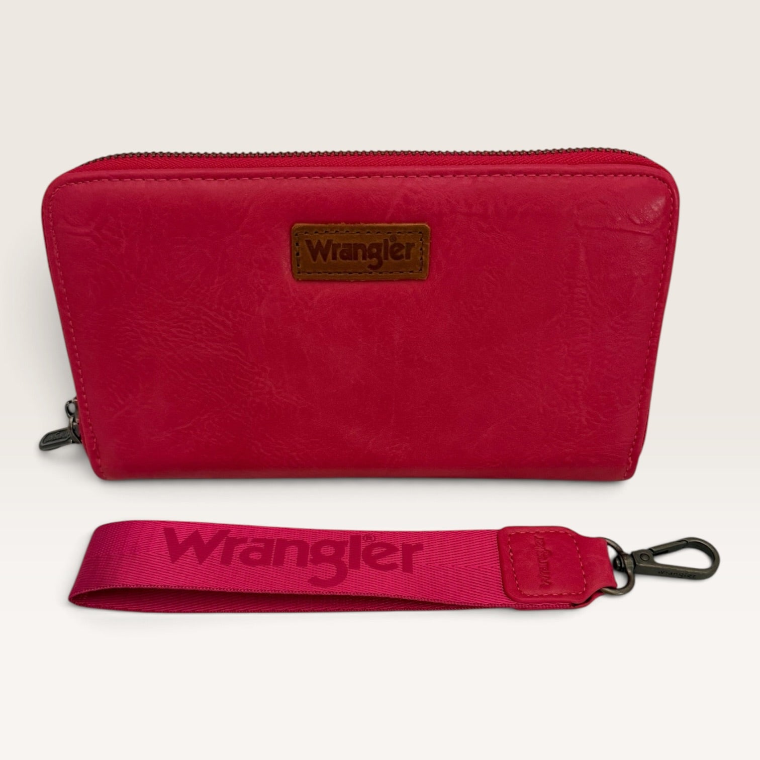 Wrangler Hot Pink Zip Around Wristlet Wallet
