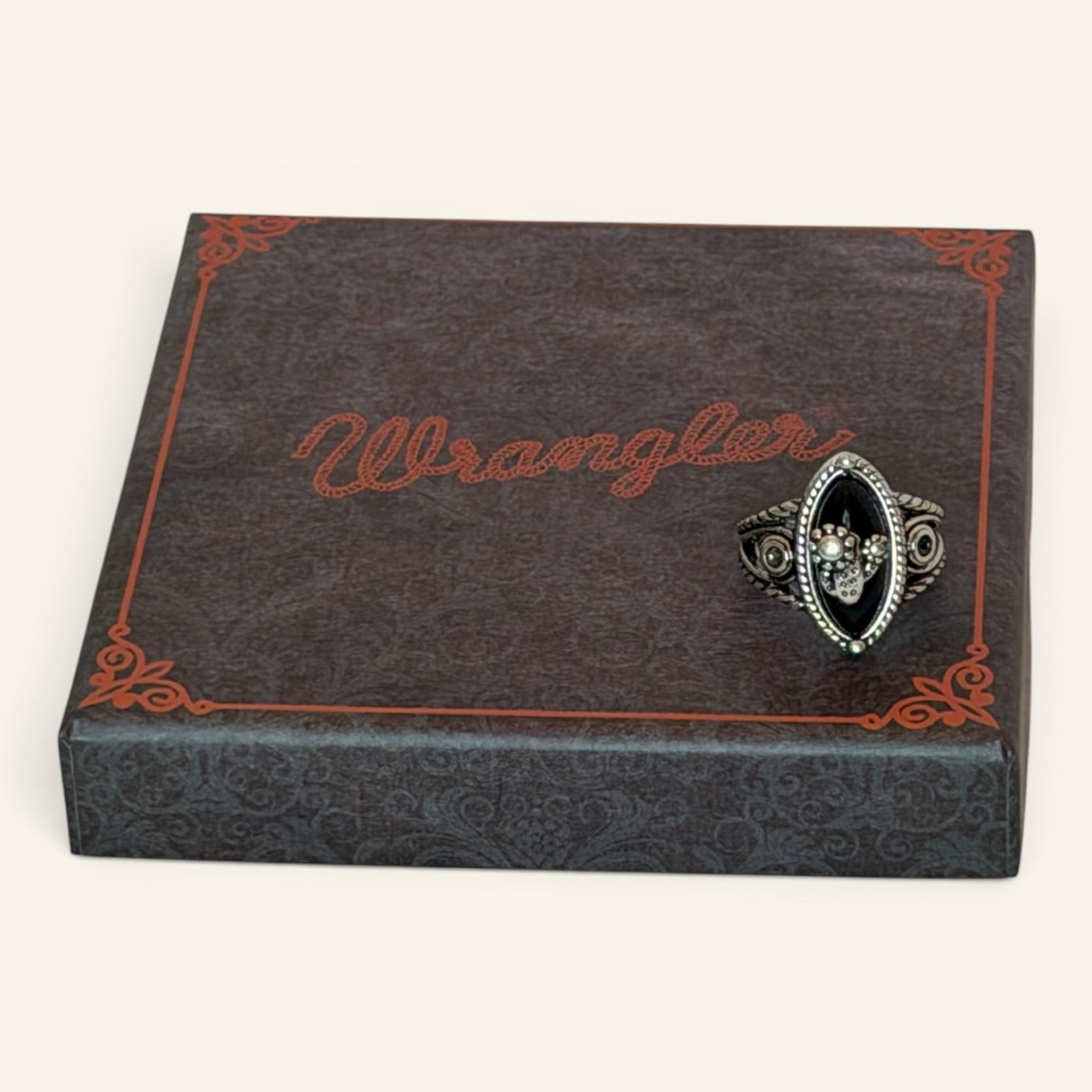 Rustic Couture Midnight Cactus Ring