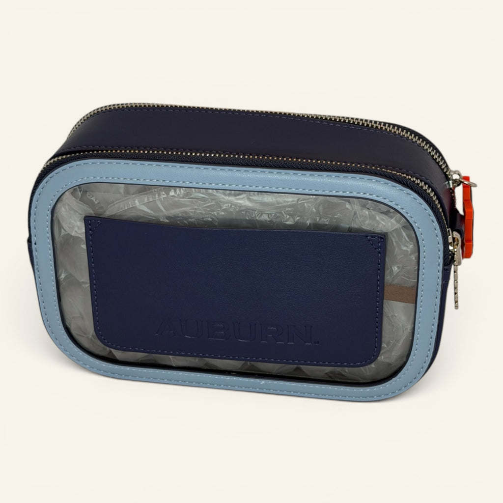 Auburn University Tigers Clear Camera Bag – Navy