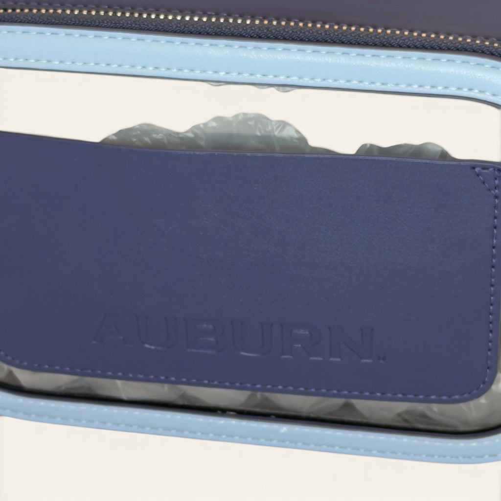Auburn University Tigers Clear Camera Bag – Navy