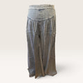 High Rise Wide Leg Denim Palazzo Pants