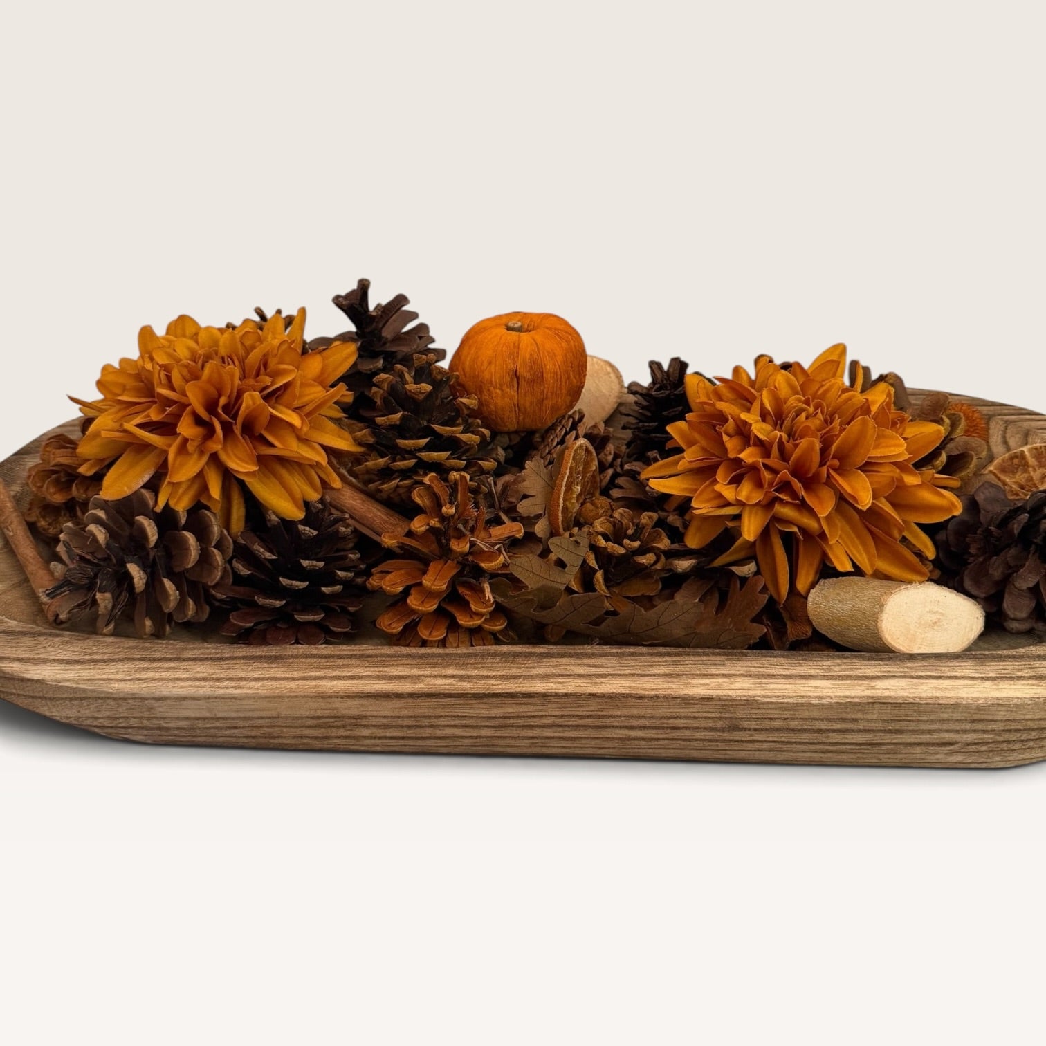Scented Fall Harvest Dough Bowl Centerpiece