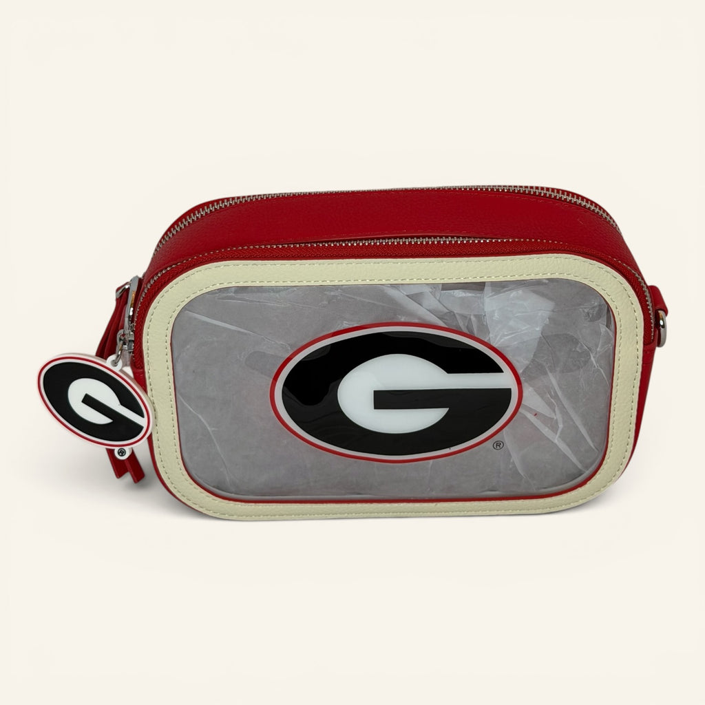 University of Georgia Bulldogs Clear Camera Bag – Red