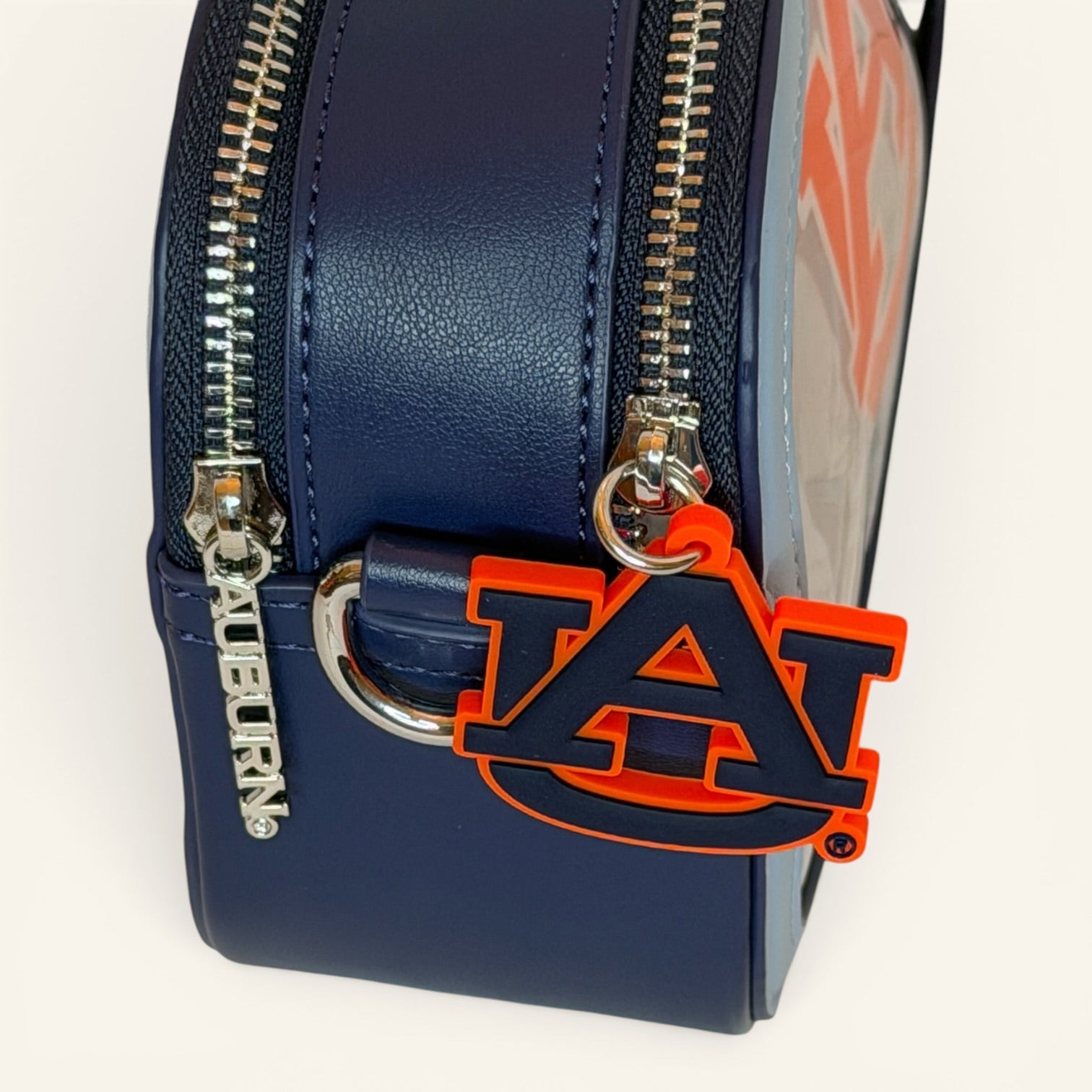 Auburn University Tigers Clear Camera Bag – Navy