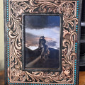 Myra Mesa Plateau Hand-Tooled Leather Photo Frame