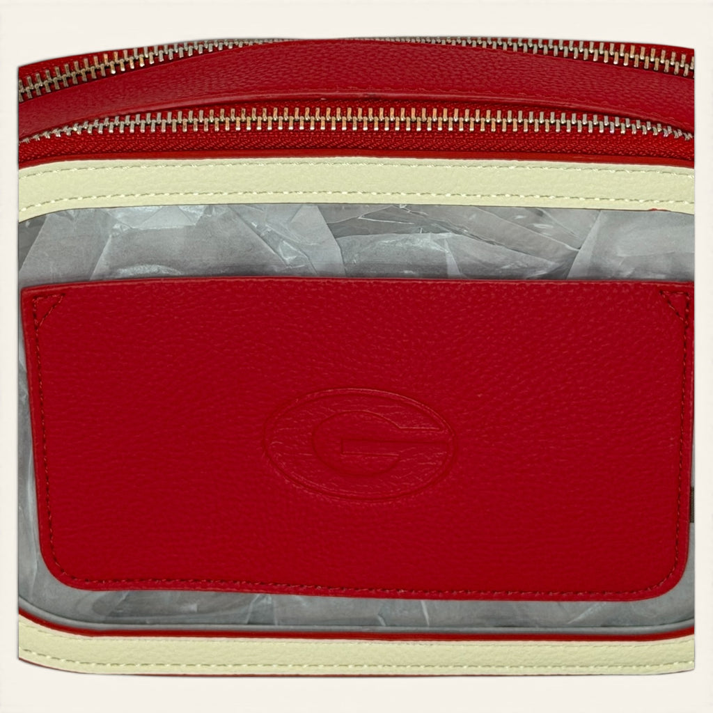 University of Georgia Bulldogs Clear Camera Bag – Red