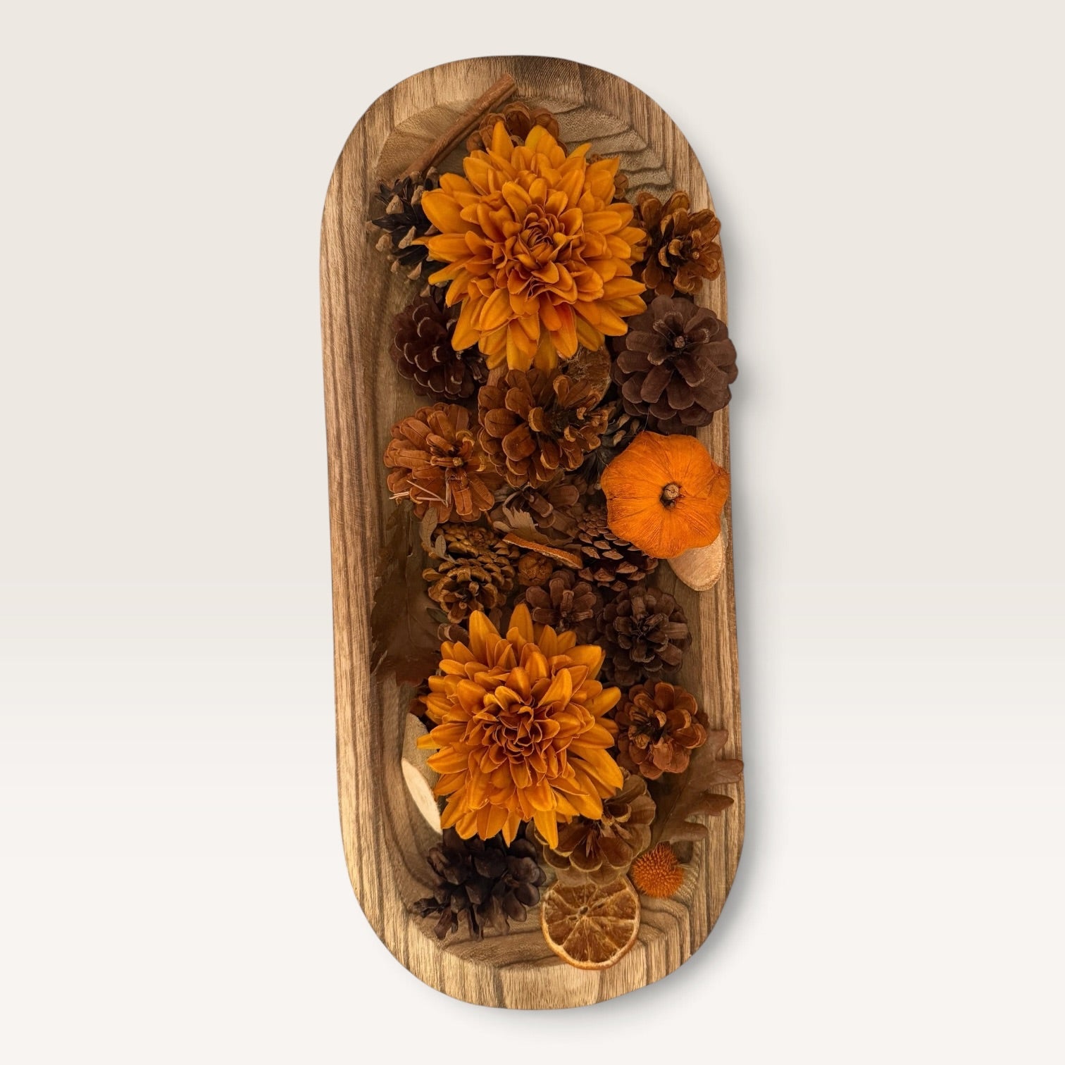 Scented Fall Harvest Dough Bowl Centerpiece