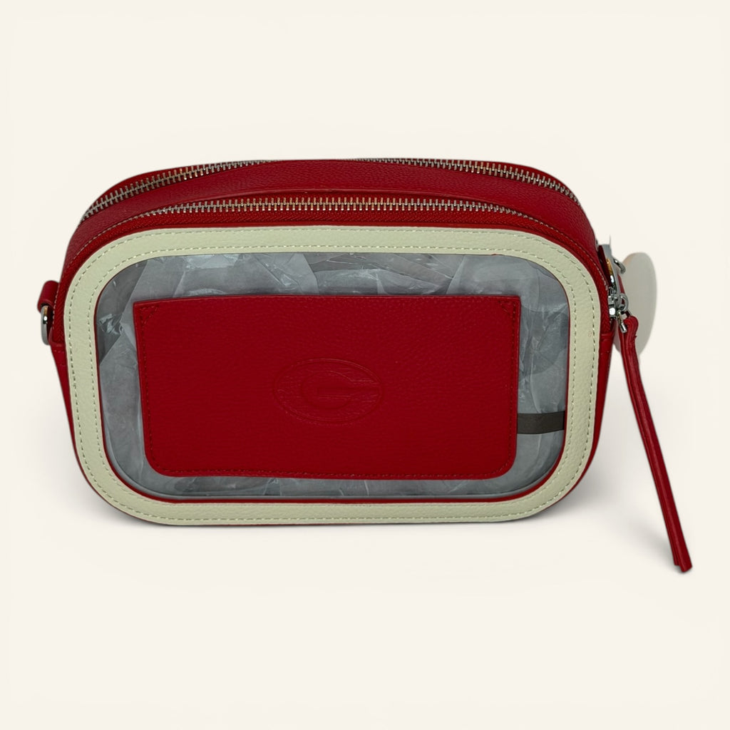 University of Georgia Bulldogs Clear Camera Bag – Red