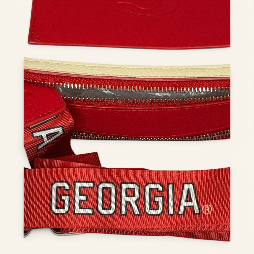 University of Georgia Bulldogs Clear Camera Bag – Red