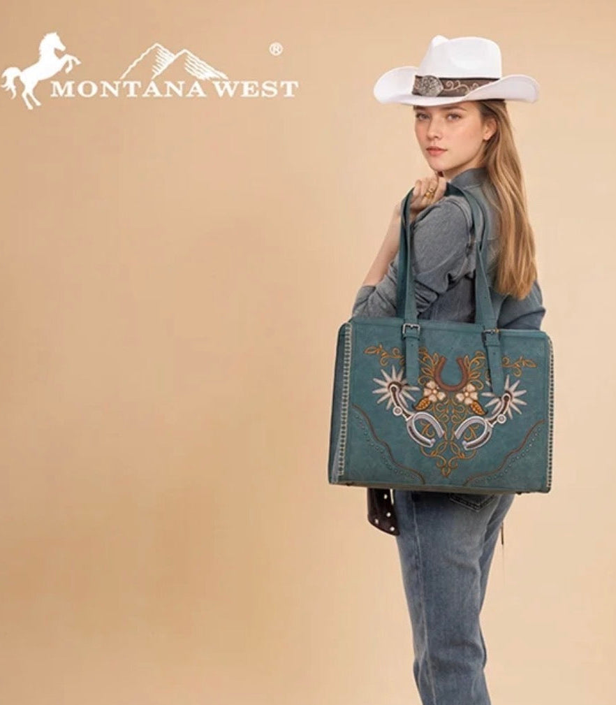 Montana West Western Embroidered Concealed Carry Tote