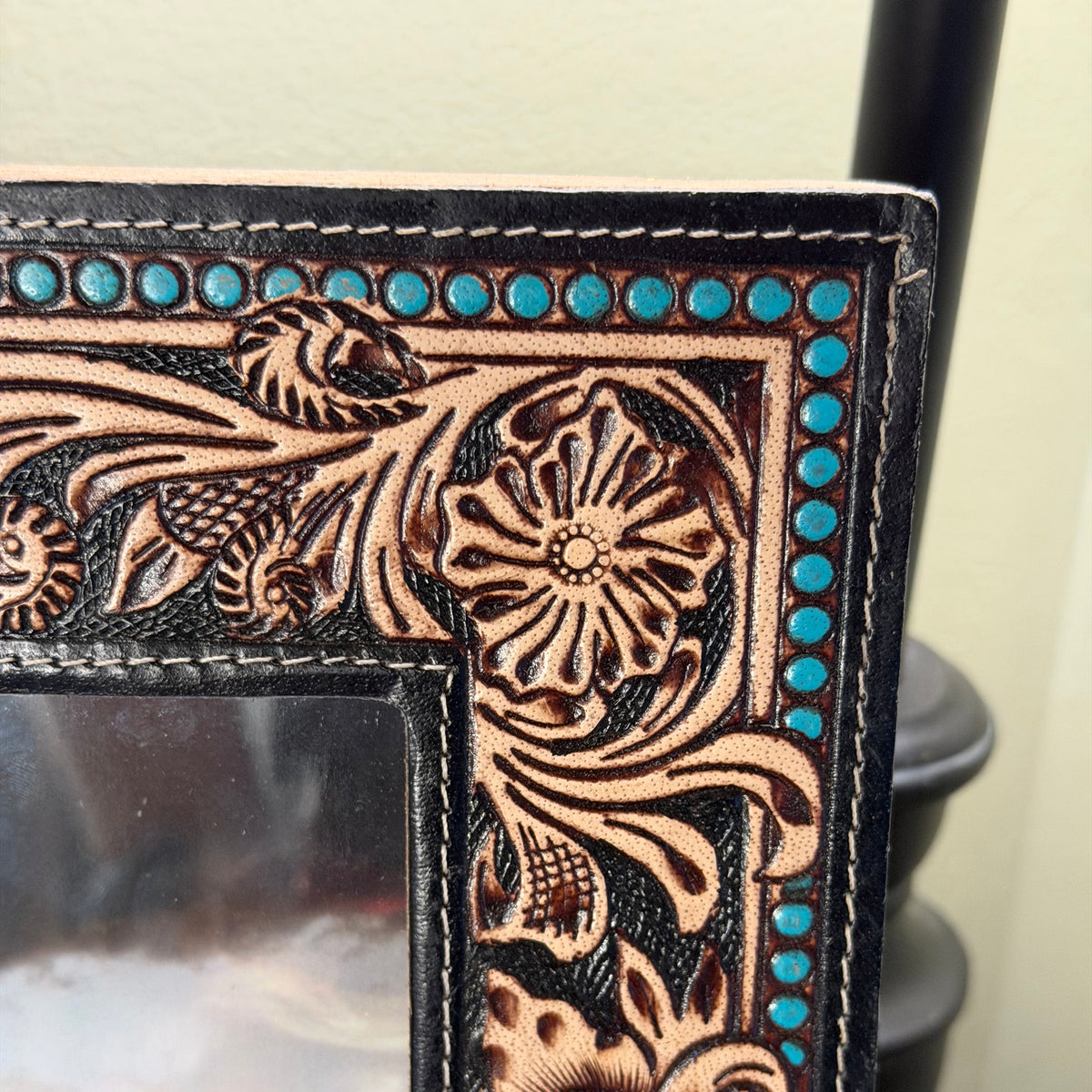 Myra Mesa Plateau Hand-Tooled Leather Photo Frame