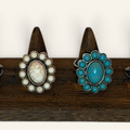 Rustic Couture Ivory Oval Ring