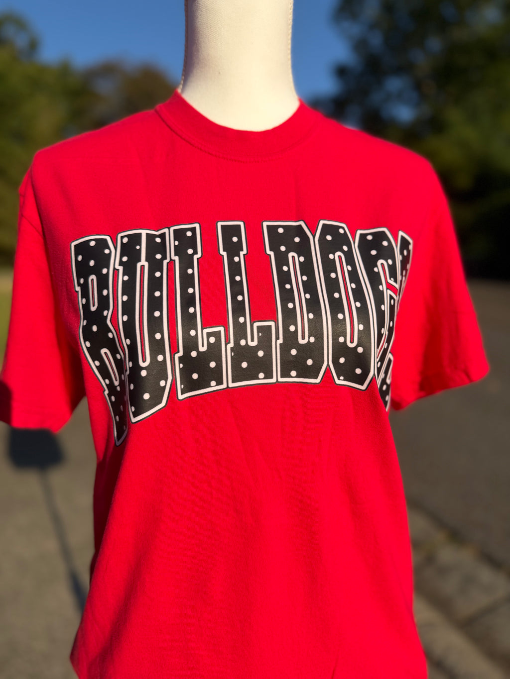 Polka Dot Bulldogs Comfort Colors Graphic Tee