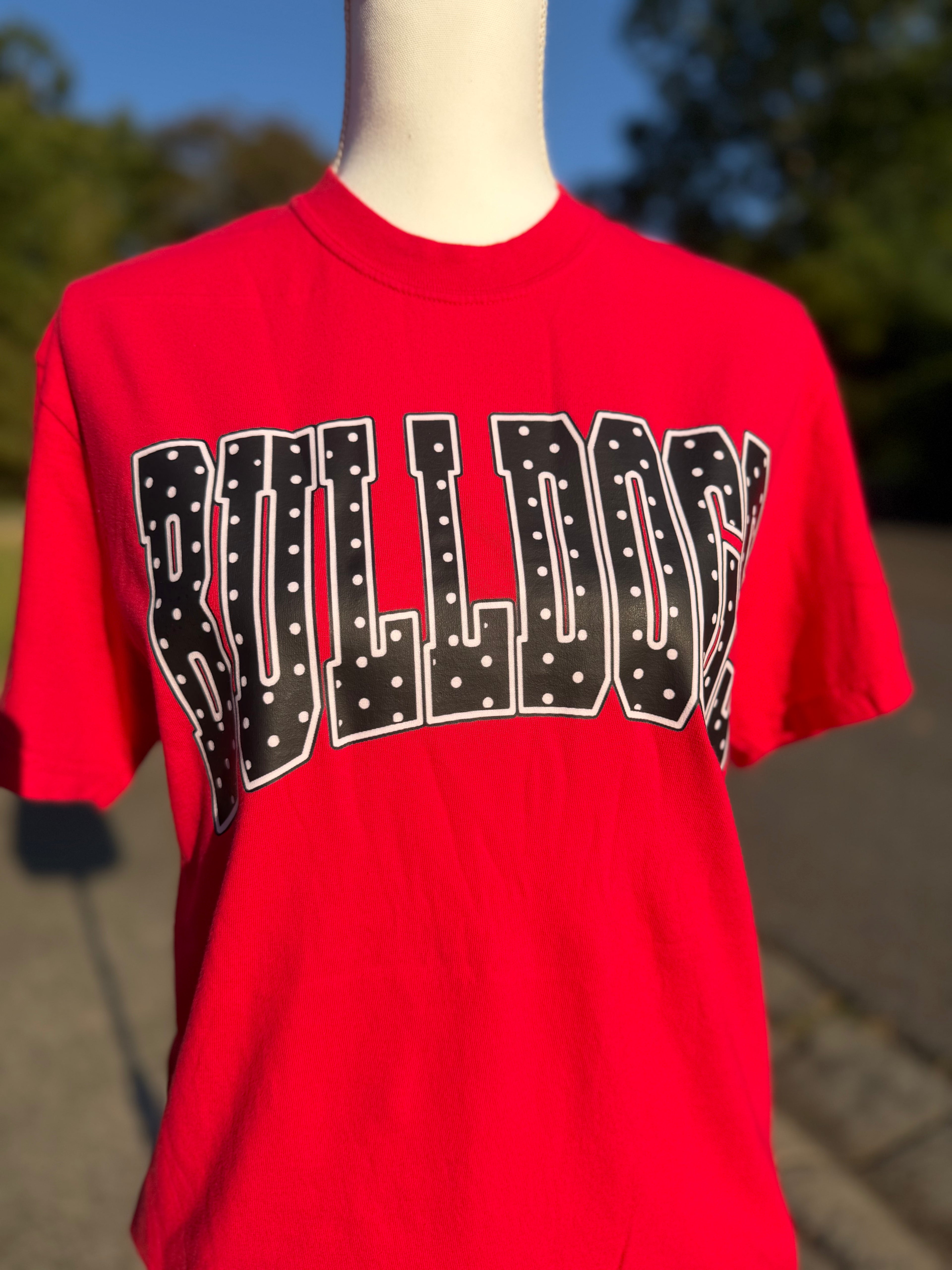 Polka Dot Bulldogs Comfort Colors Graphic Tee