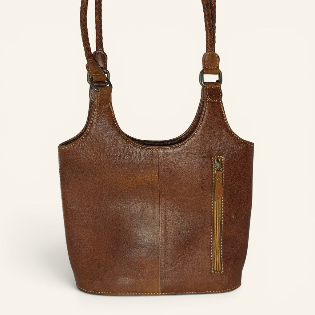 Western Linens Tooled Leather & Hair-on-Hide Concealed Carry Purse