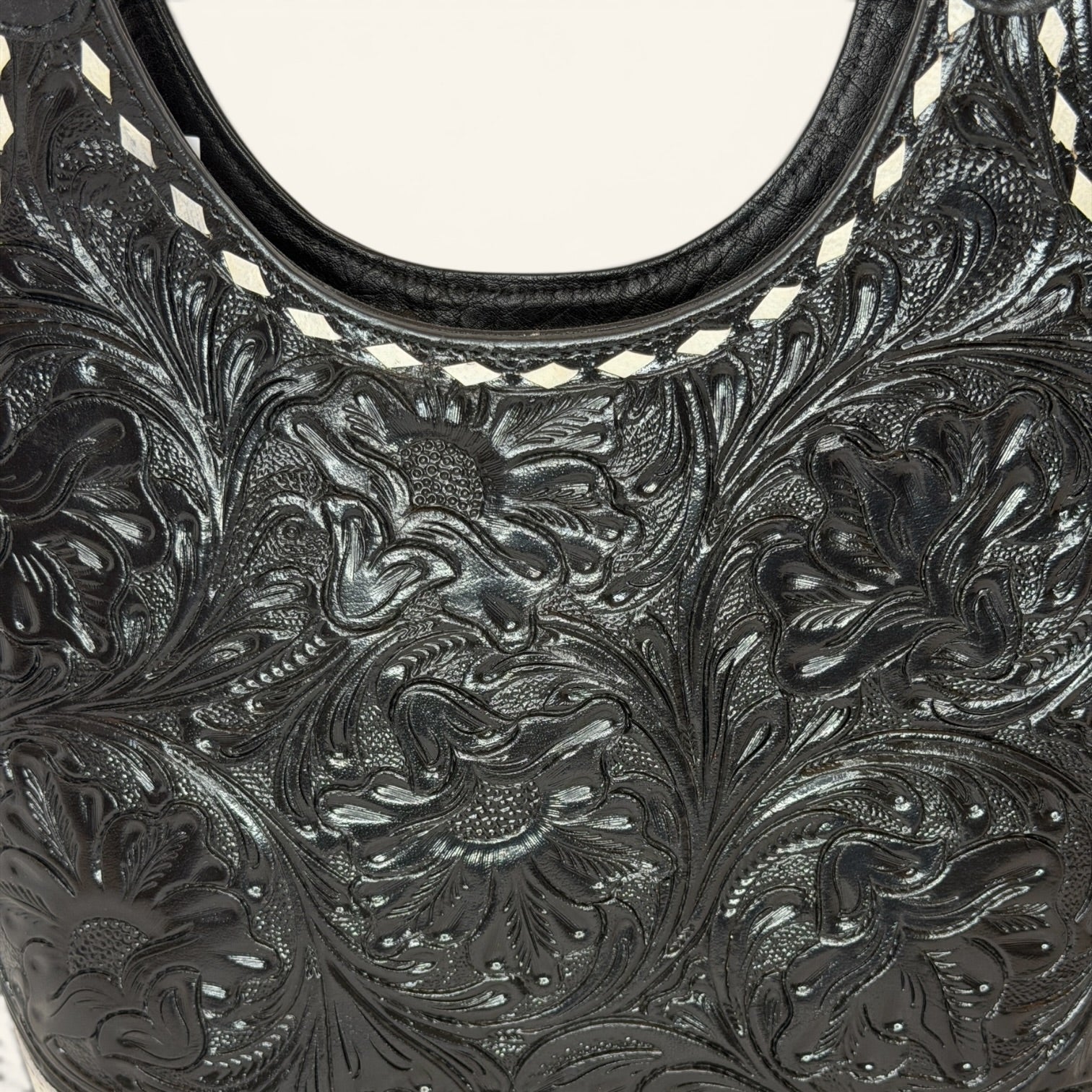 Western Linens Tooled Leather & Hair-on-Hide Concealed Carry Purse