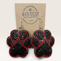 Game Day Rhinestone Paw Print Earrings