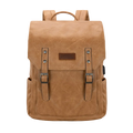 Wrangler Belt Buckle Laptop Backpack – Light Brown