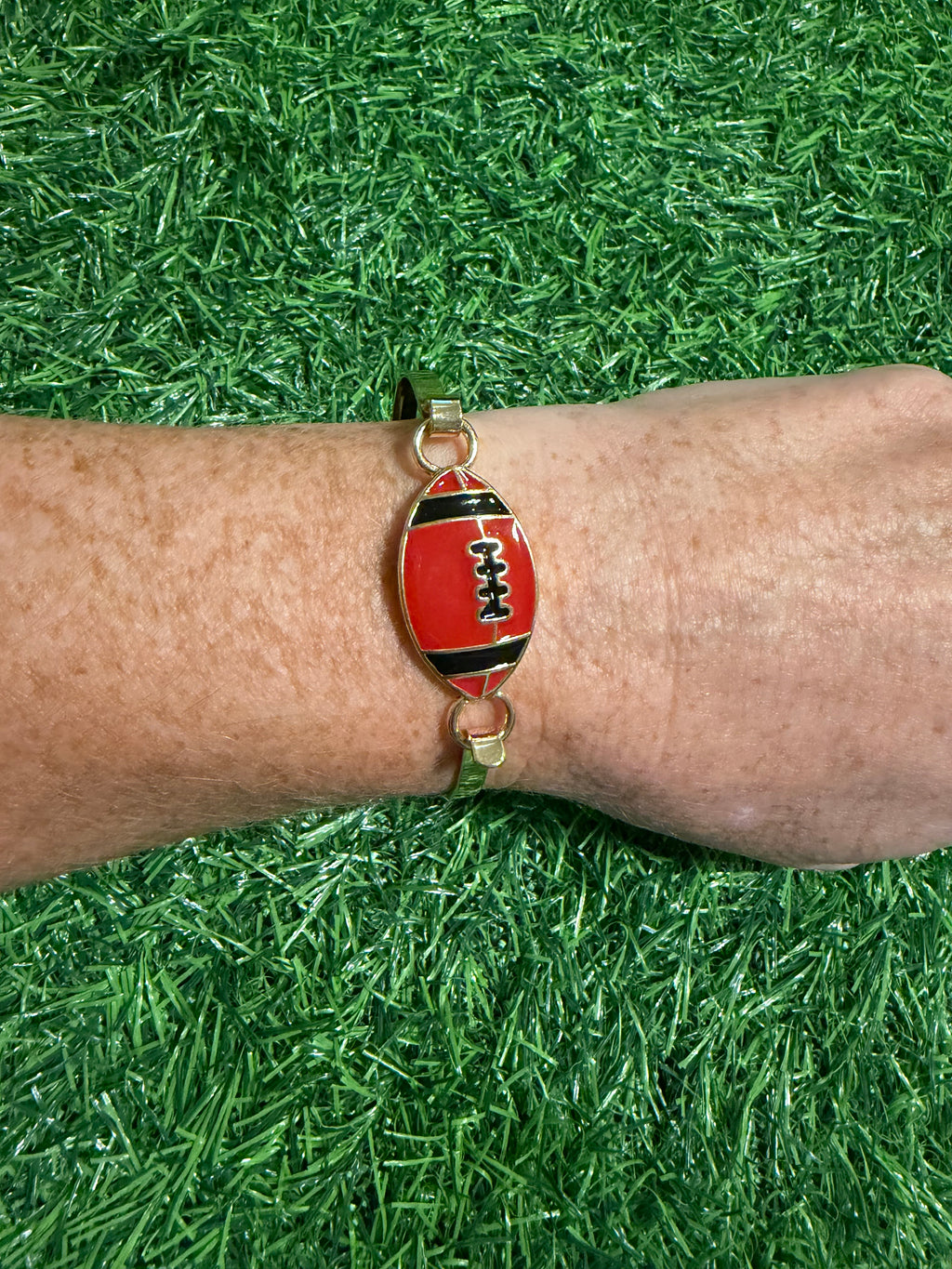 Game Day Football Cuff Bracelet