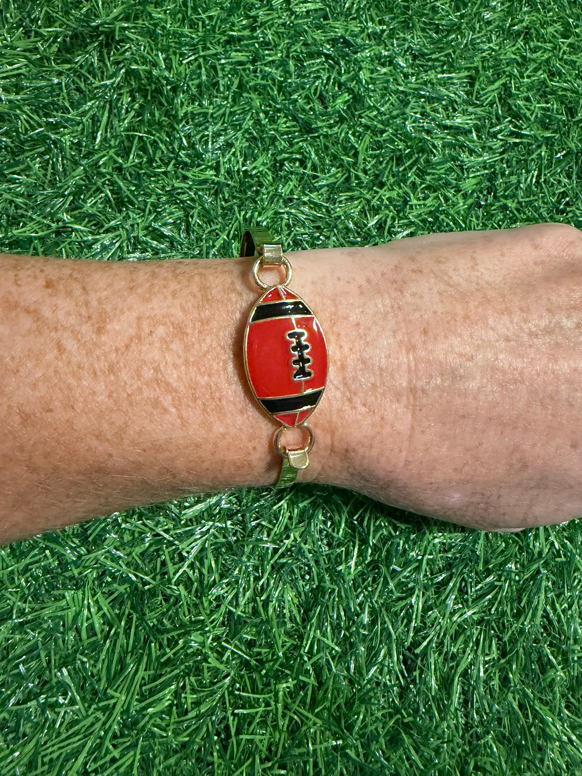 Game Day Football Cuff Bracelet
