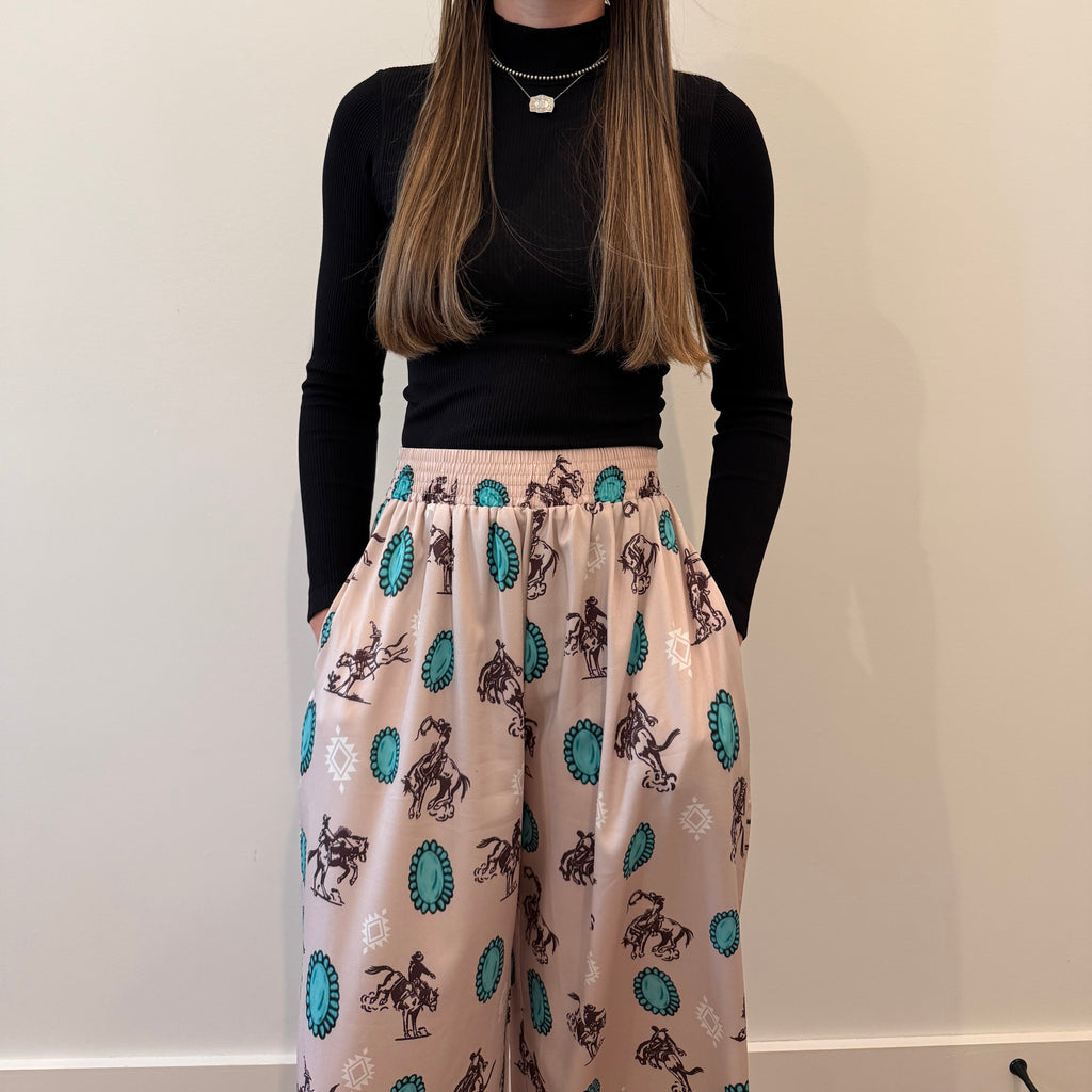 Frontier Trails Wide-Leg Pants