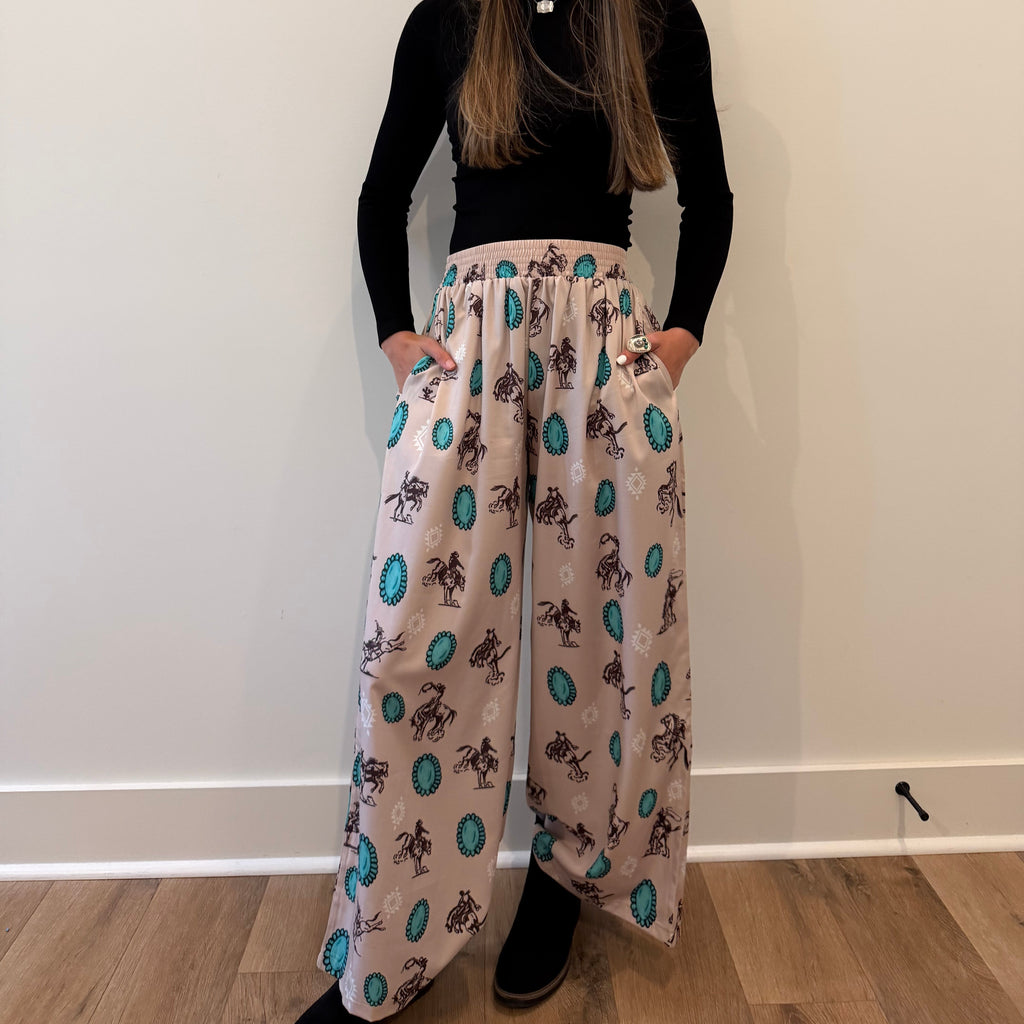 Frontier Trails Wide-Leg Pants