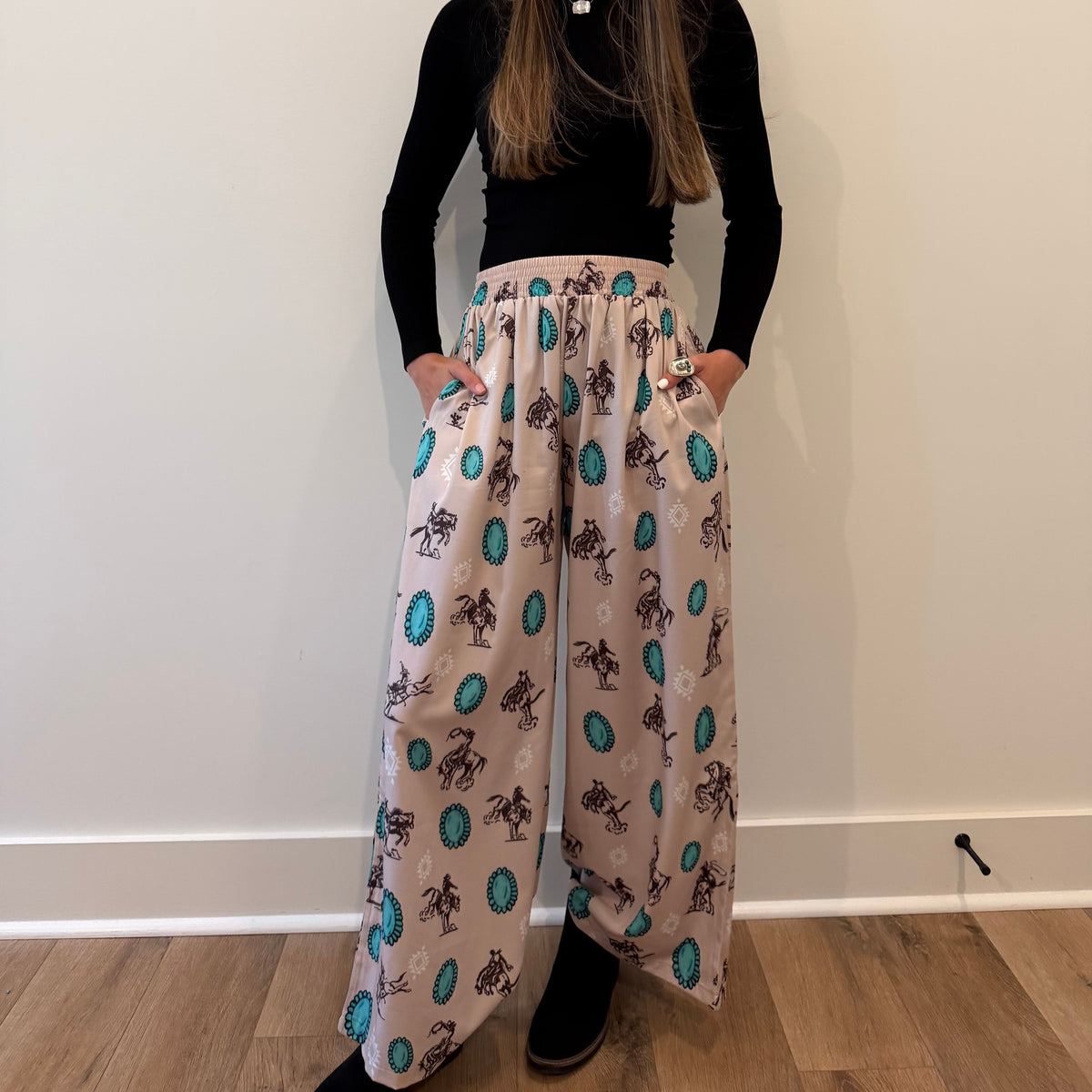 Frontier Trails Wide-Leg Pants
