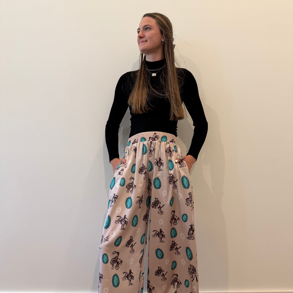 Frontier Trails Wide-Leg Pants