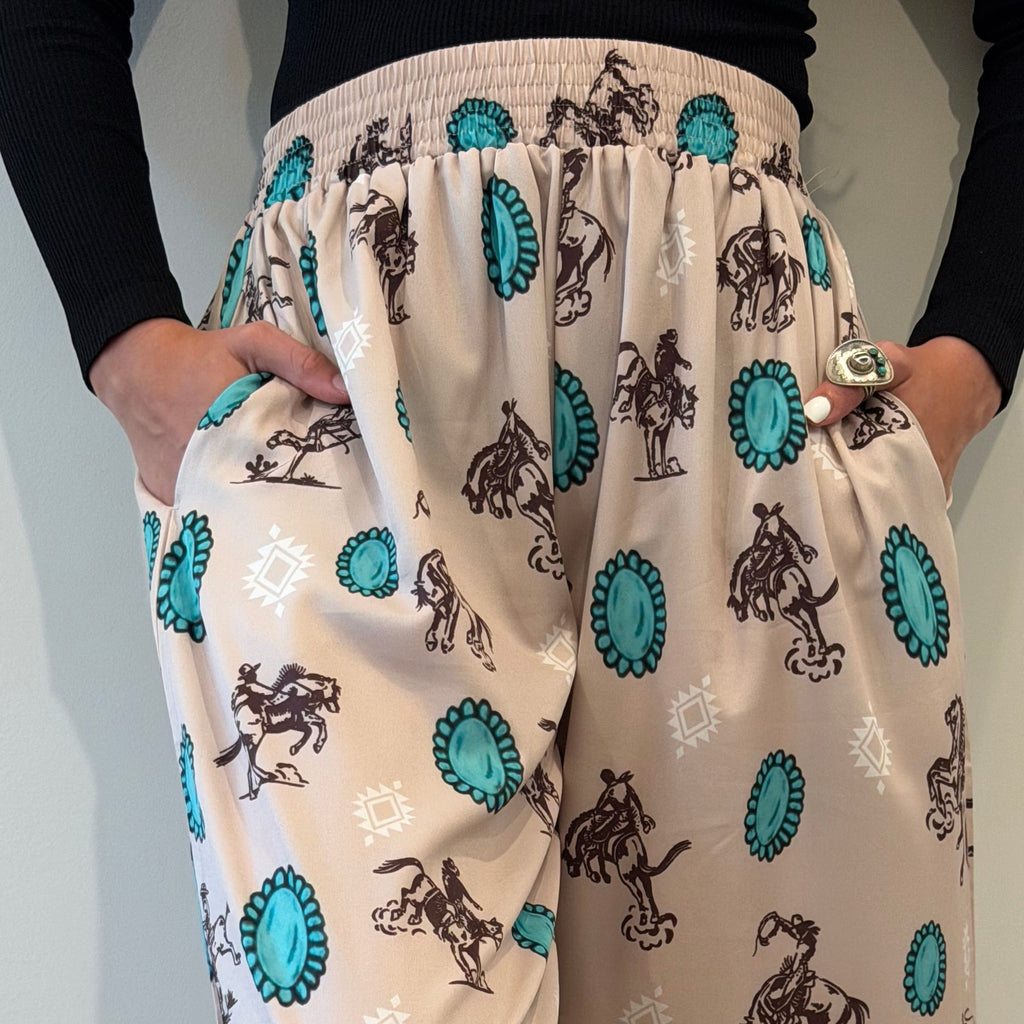 Frontier Trails Wide-Leg Pants