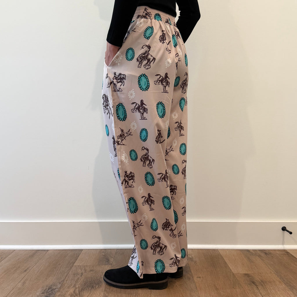 Frontier Trails Wide-Leg Pants