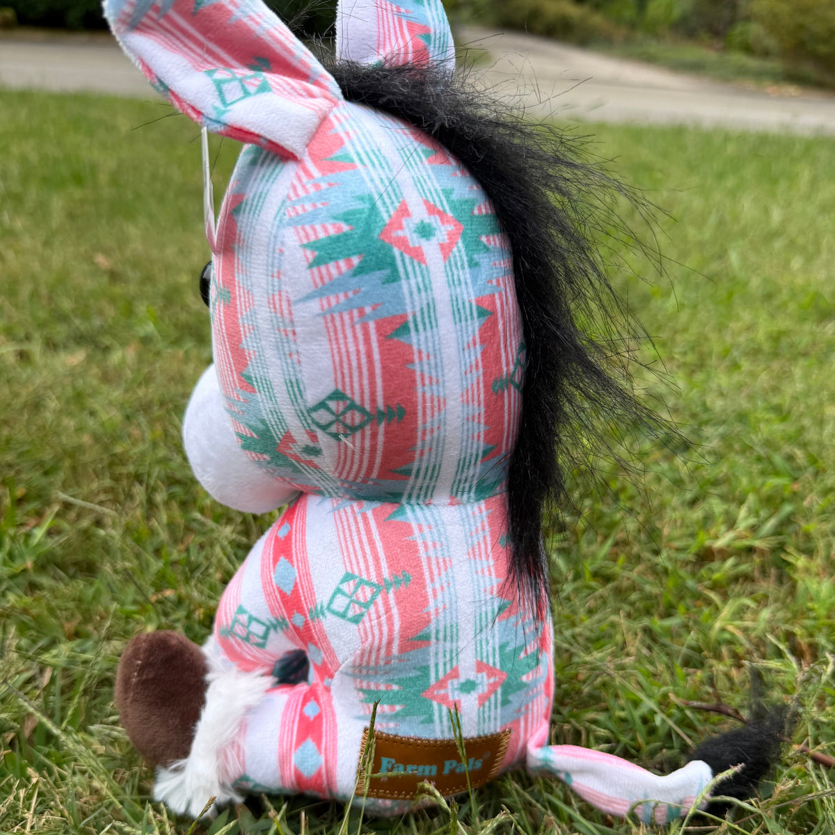 Western Farm Pal Plush Horse - Aztec Print