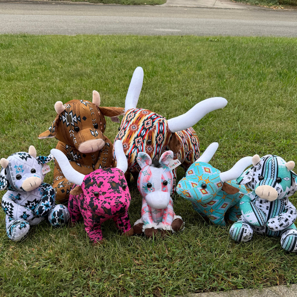 Western Farm Pal Plush Horse - Aztec Print