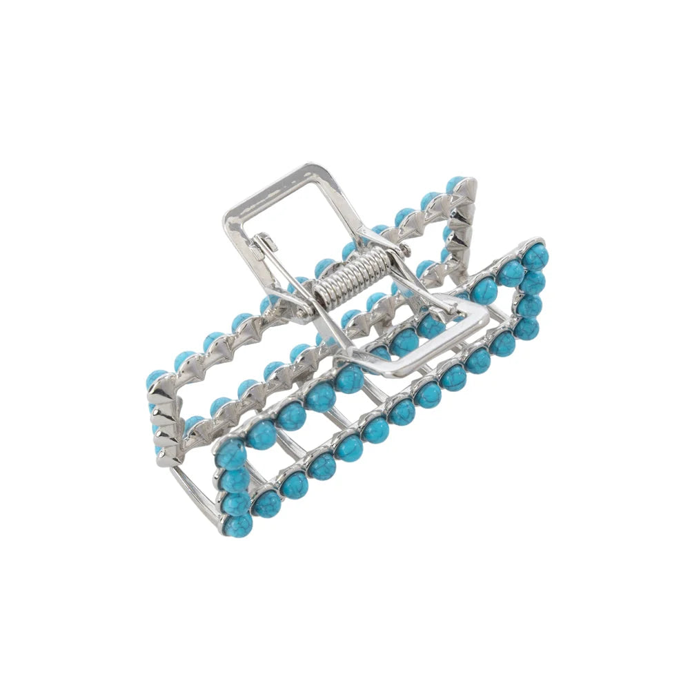 Riverstobe Turquoise Western Hair Clip – Sage Blue