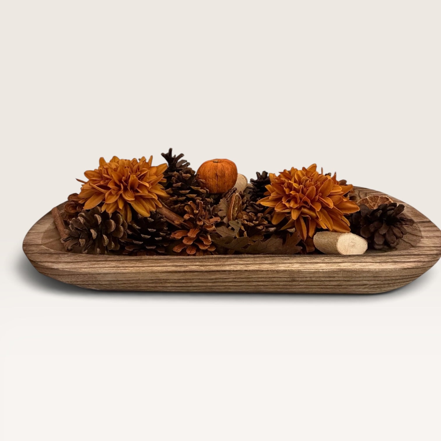 Scented Fall Harvest Dough Bowl Centerpiece