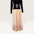 Flowy Ruffle Hem Wide Leg Pants