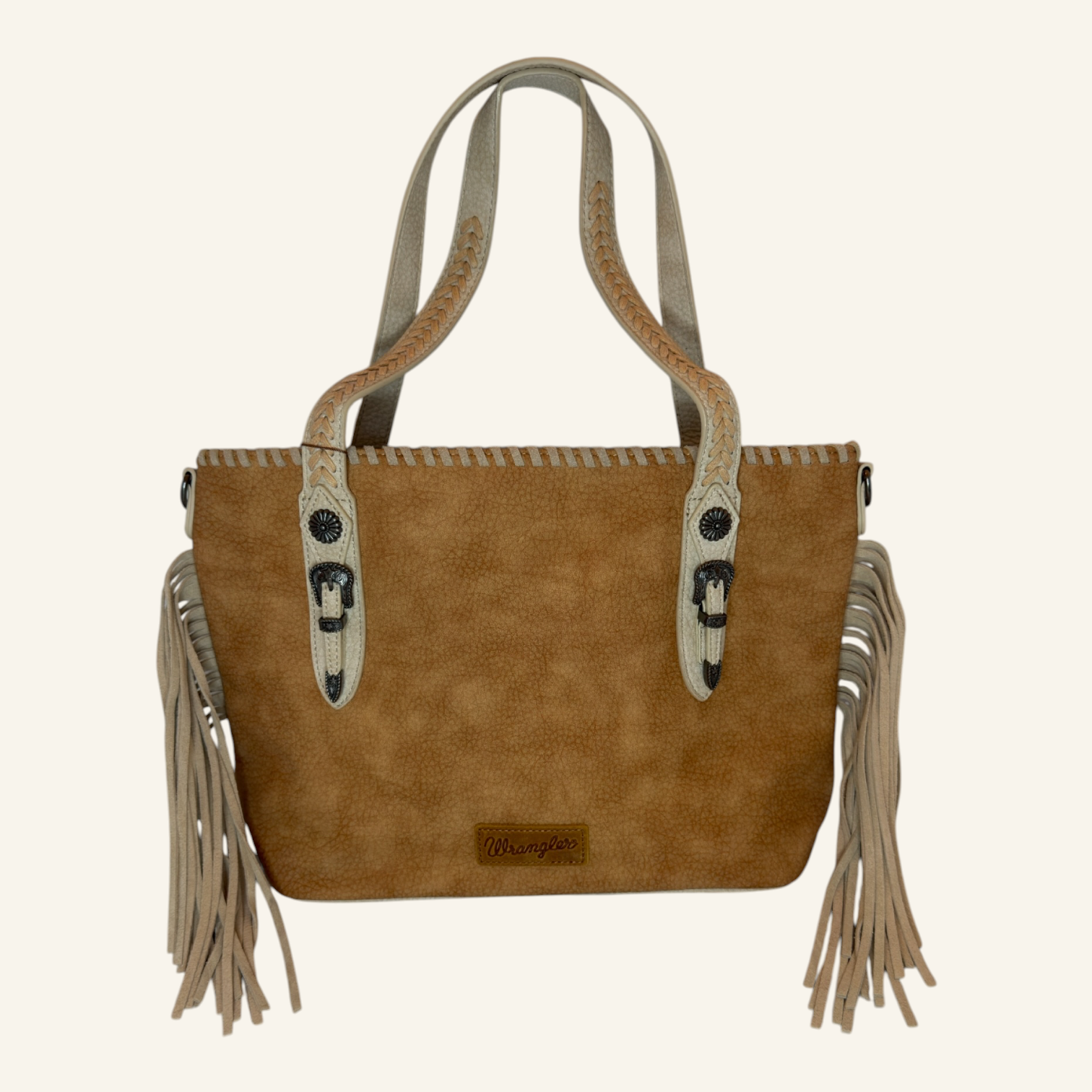 Wrangler Braided Tassel Tote Bag in Two Color Options
