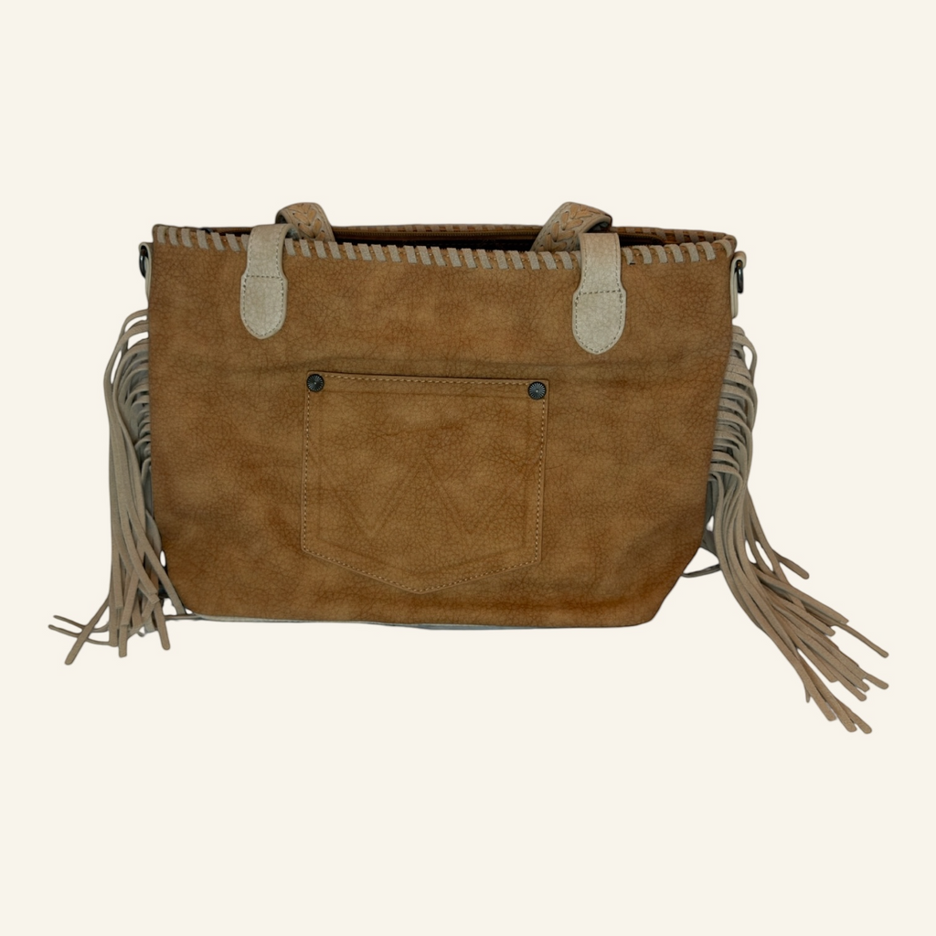 Wrangler Braided Tassel Tote Bag in Two Color Options