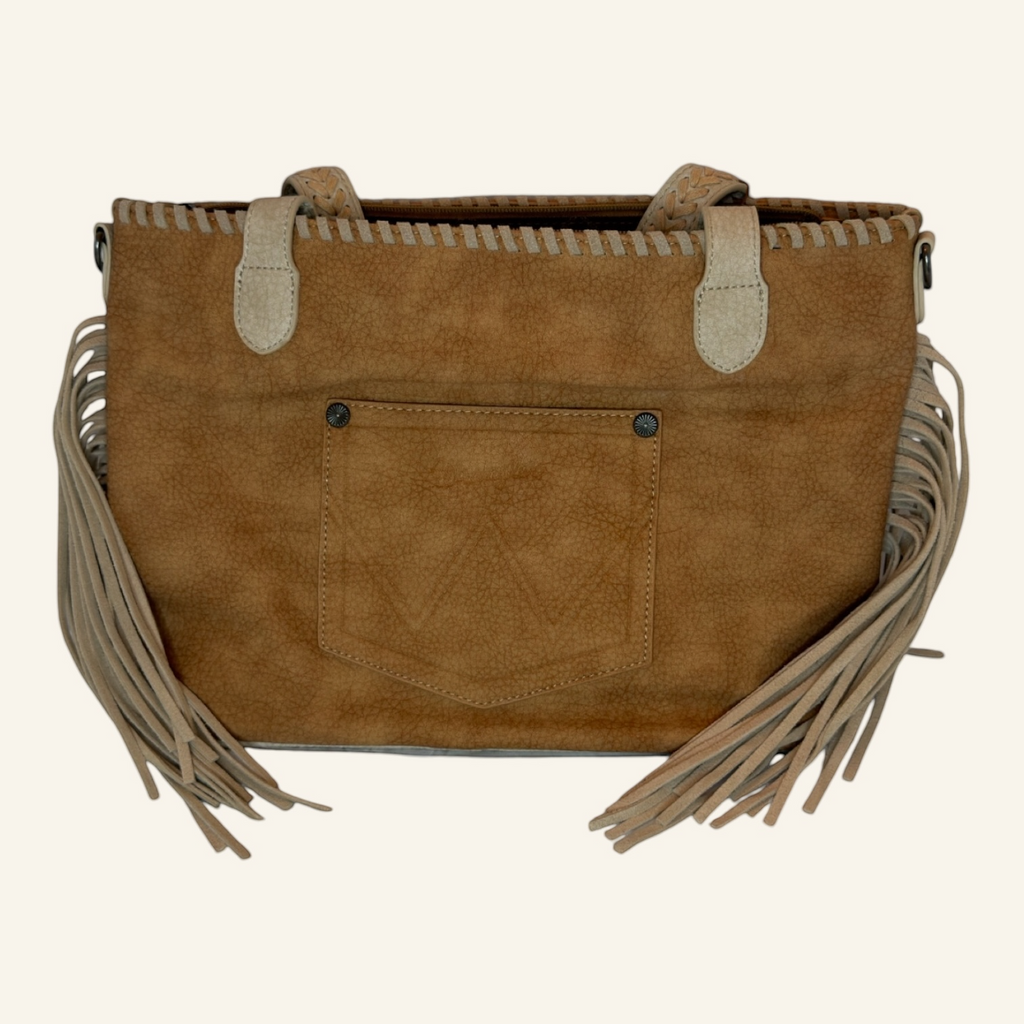 Wrangler Braided Tassel Tote Bag in Two Color Options