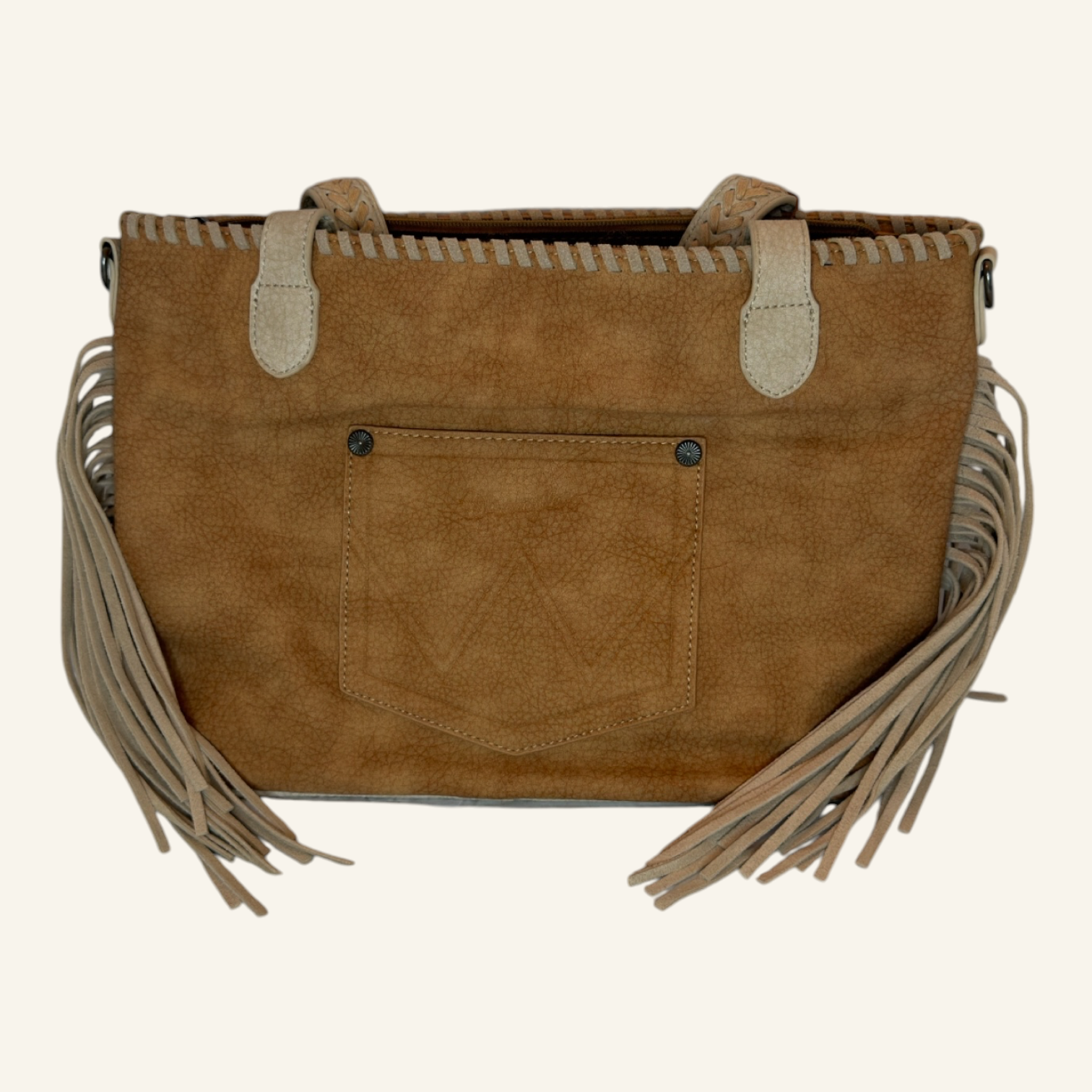 Wrangler Braided Tassel Tote Bag in Two Color Options