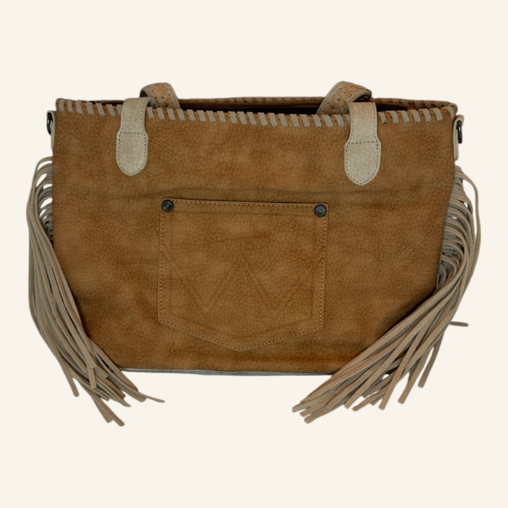 Wrangler Braided Tassel Tote Bag in Two Color Options