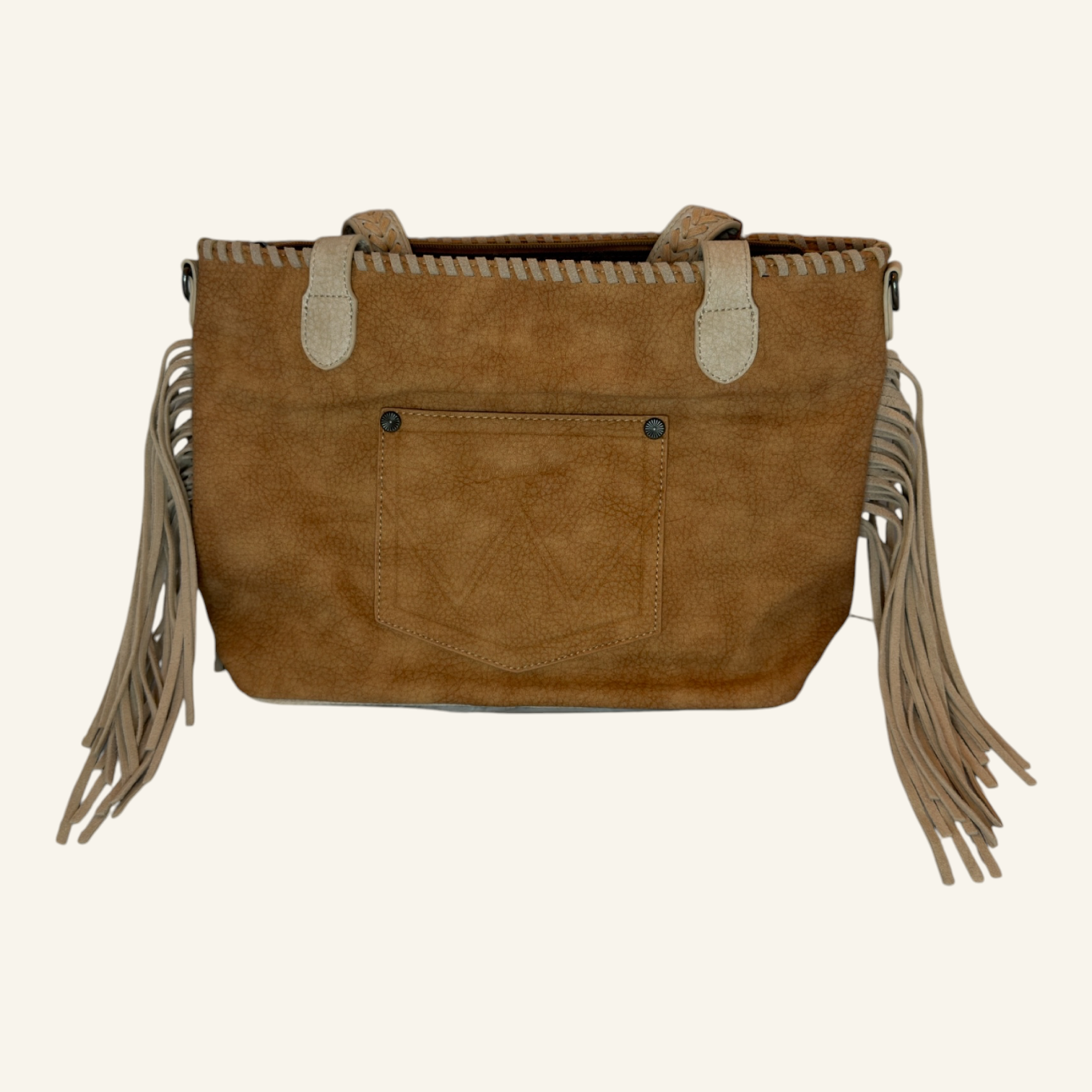 Wrangler Braided Tassel Tote Bag in Two Color Options